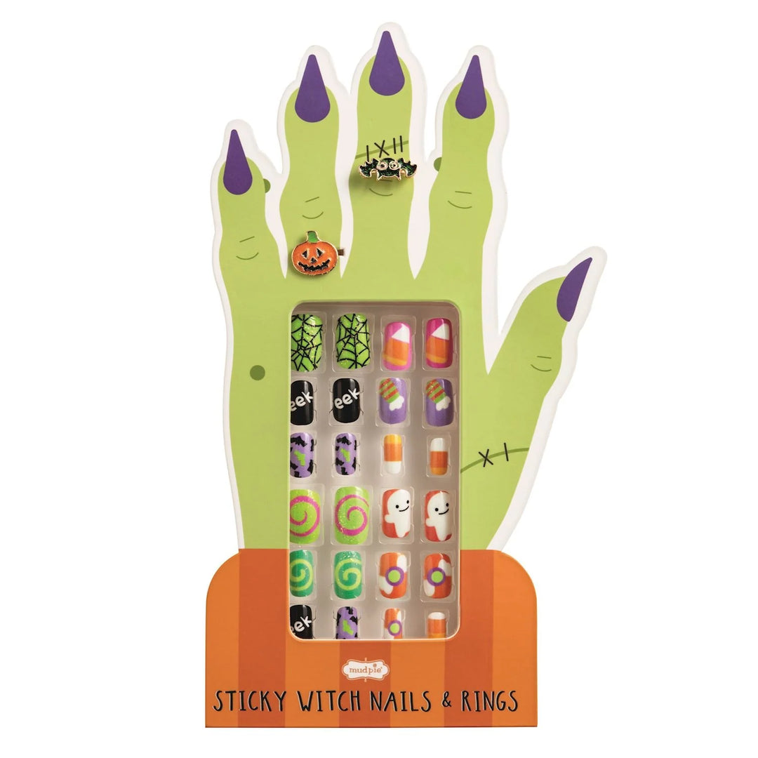 ORANGE HALLOWEEN NAIL SET