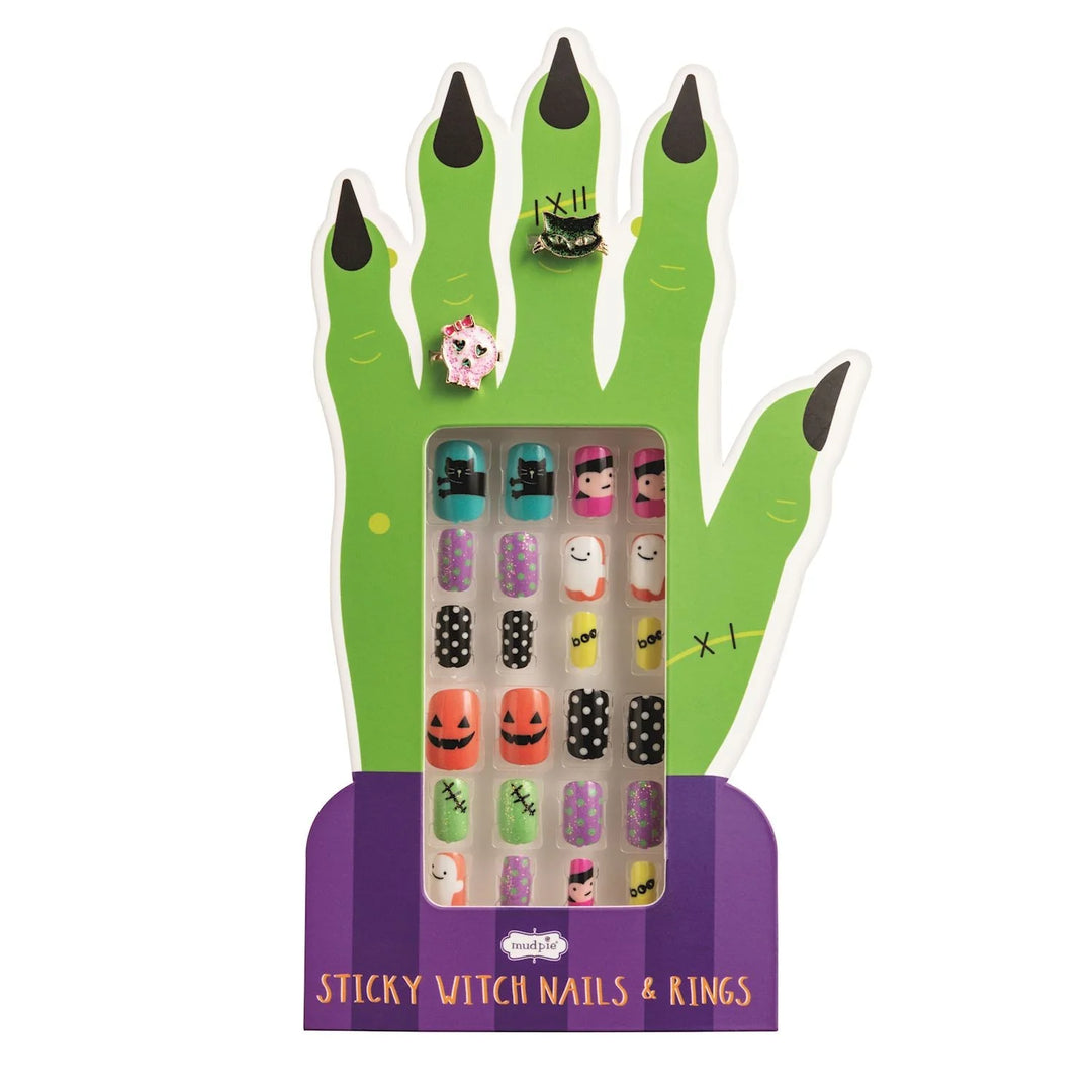 BLACK HALLOWEEN NAIL SET
