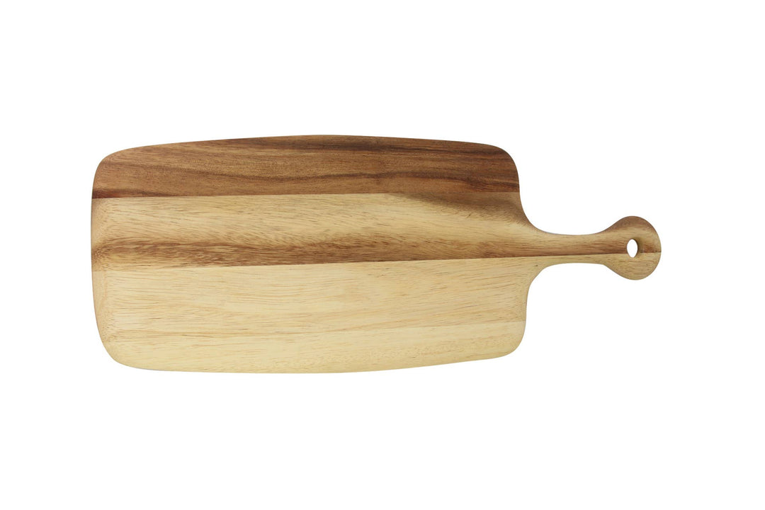 Acacia Rectangular Tapered Board with Rounded Handle, Medium