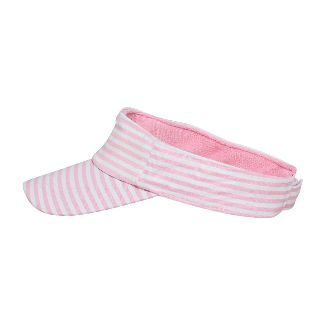 Pink Stripe Visor One Size