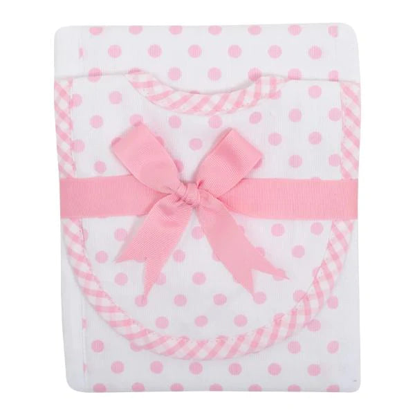 Printed Infant Bib and Burp Set