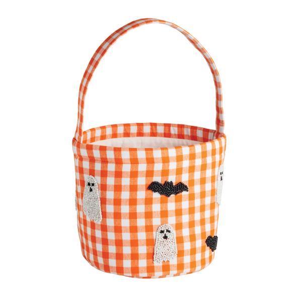 Ghost Beaded Halloween Bucket