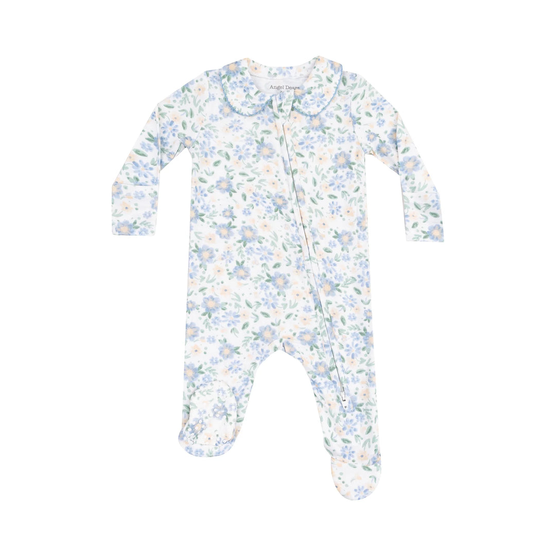 Peter Pan 2 Way Zipper Footie- Veronica Floral