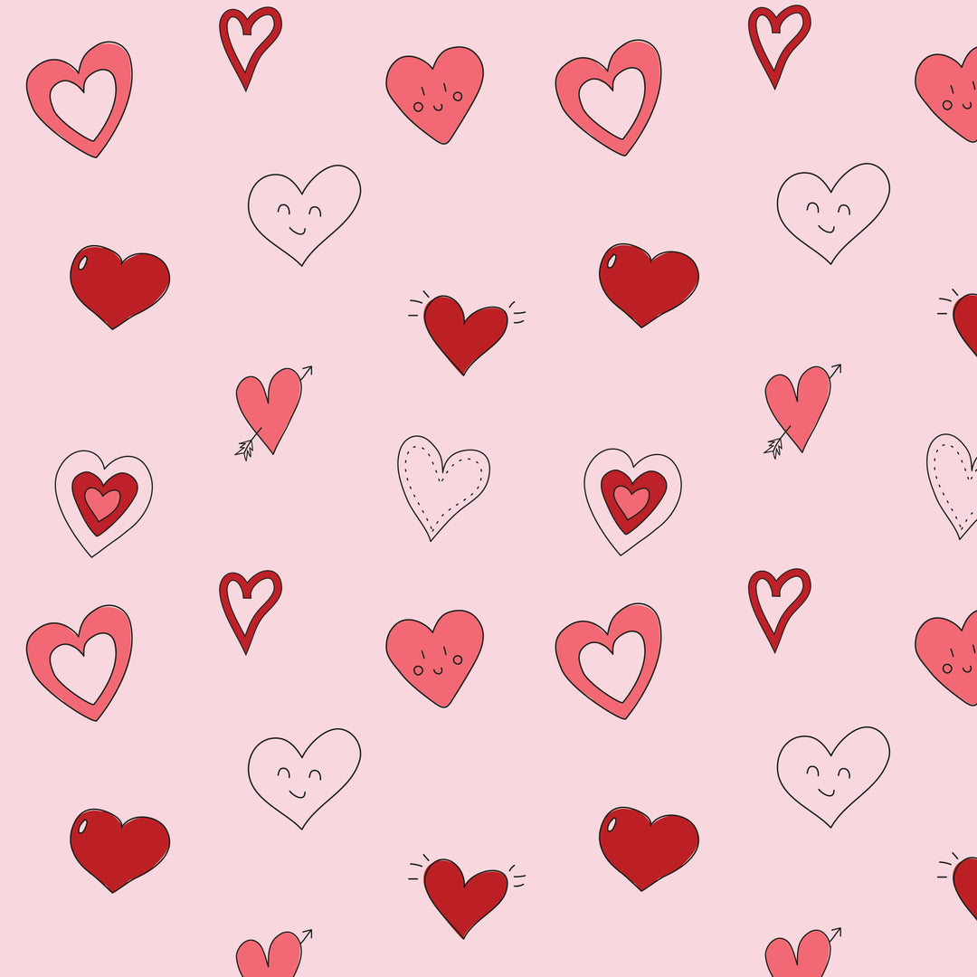 Pink Hearts Two Piece Pajama by Baby Noomie
