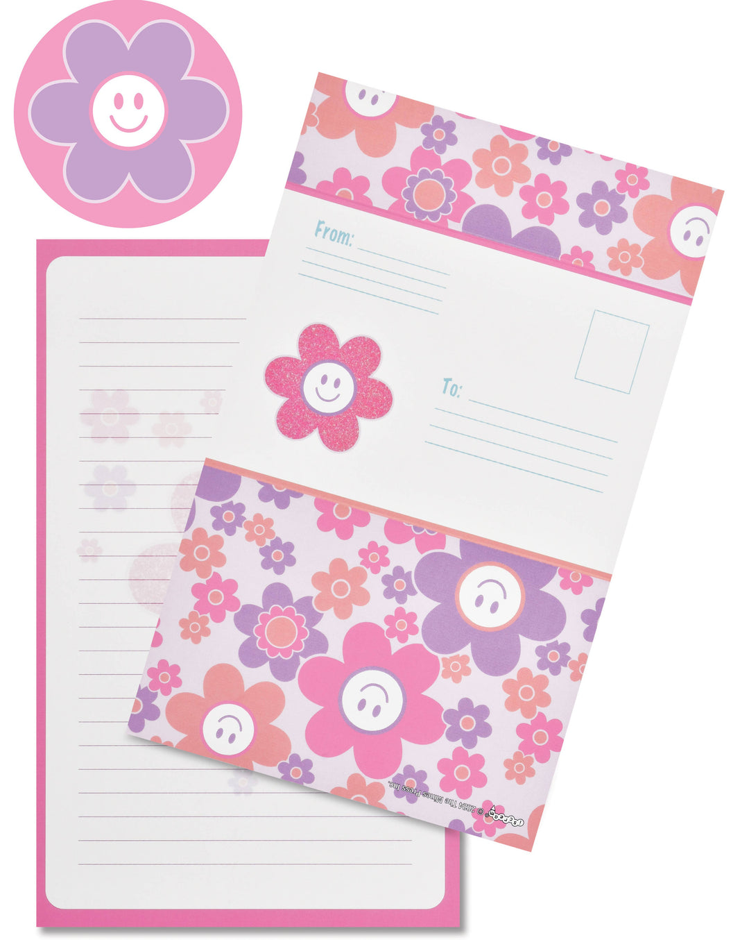 GROOVY SMILES FOLDOVER CARDS