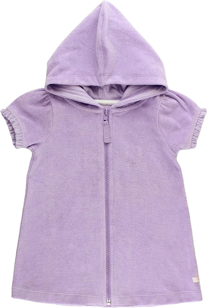 Lavender Terry Full-Zip Cover Up
