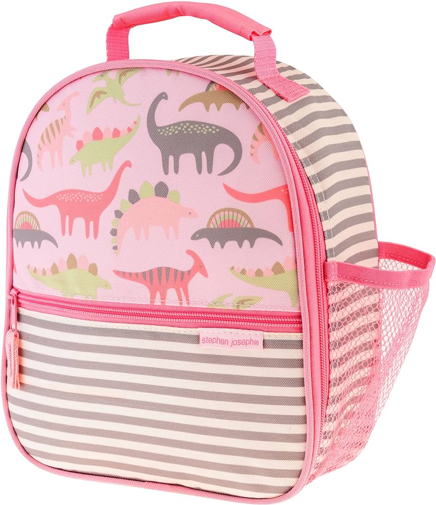 Lunchbox Pink Dinos All Over Print by Stephen Joseph