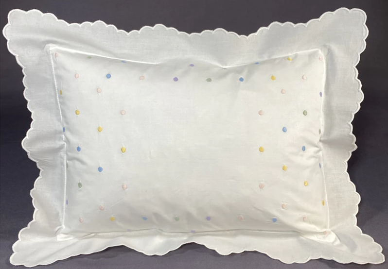 Dotted Swiss Petite Pillow & Insert