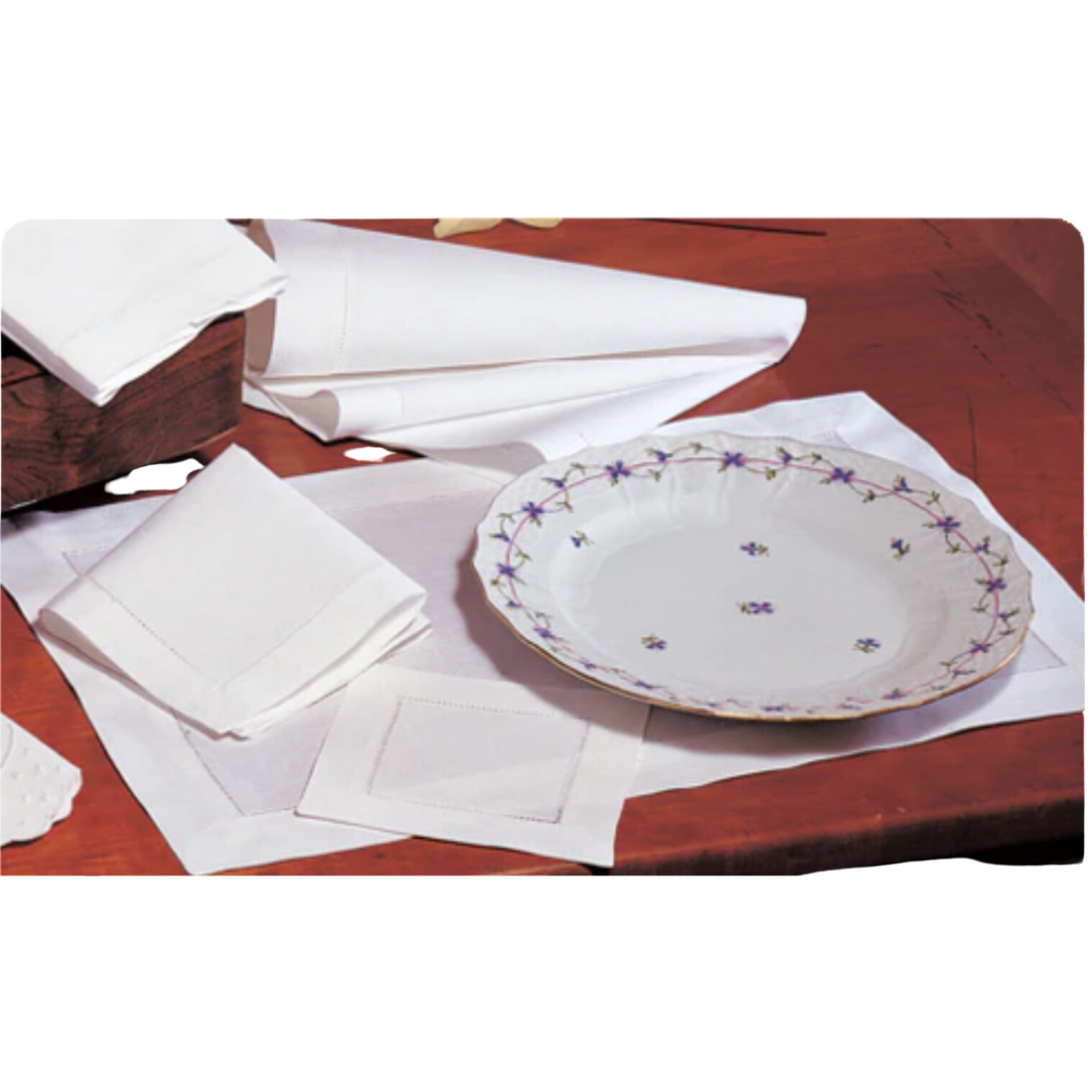 Hemstitched Italian Table Linen