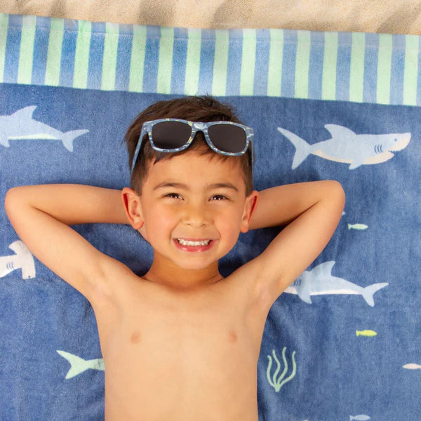 Beach & Bath Towel Sharks by Stephan Joseph