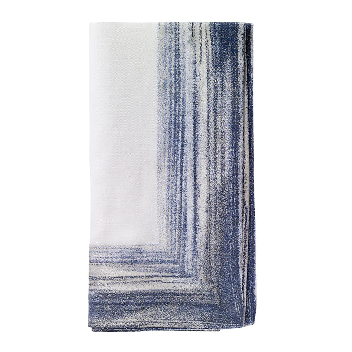 Set of 4 Cornice Navy Napkins by Bodrum