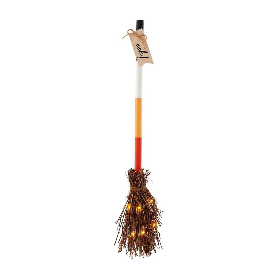 EEK LIGHT UP BROOM DECOR by Mud Pie