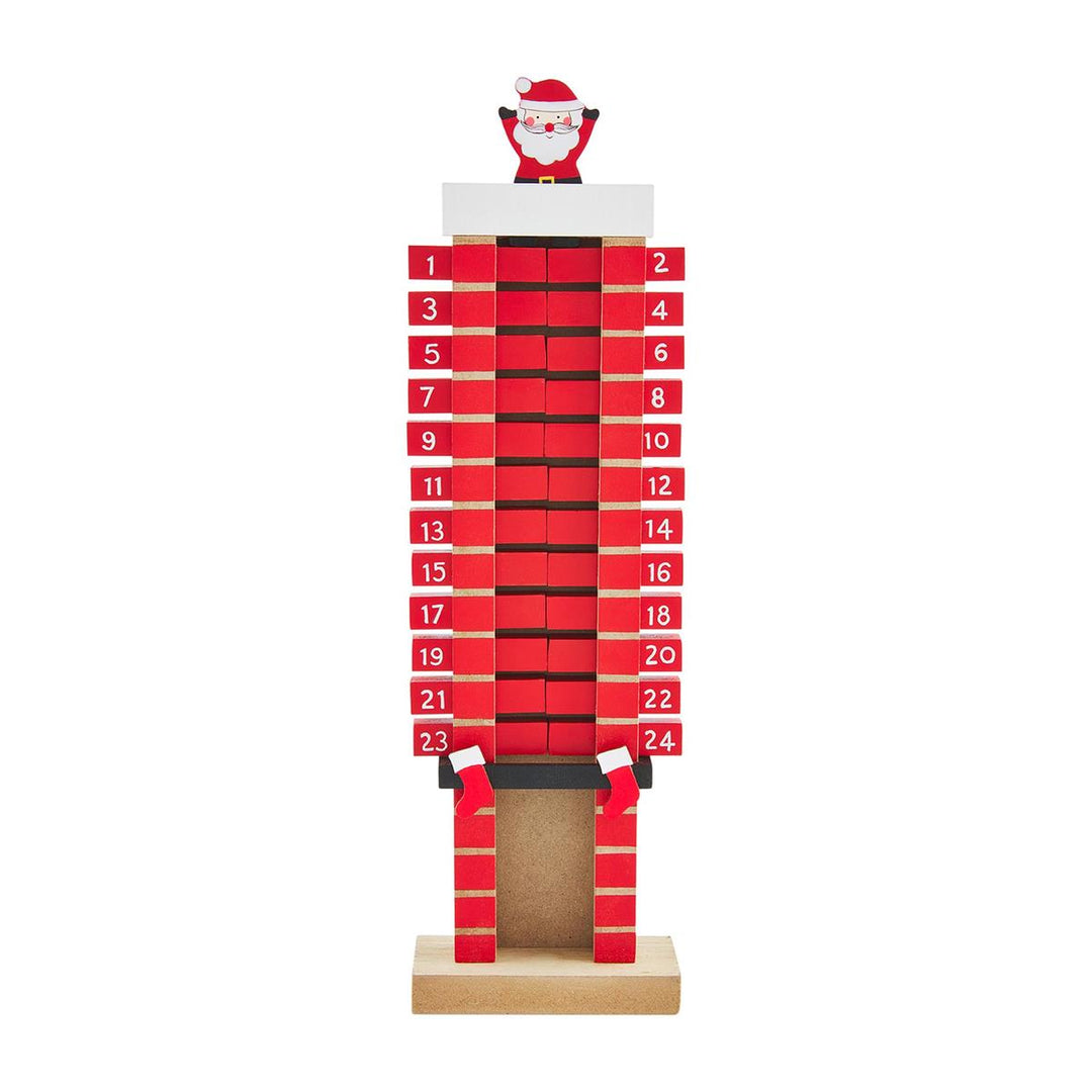 Santa Chimney Advent Calendar by Mud Pie