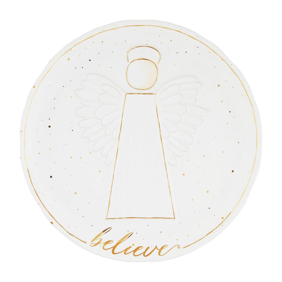 Gold Angel Platter by Mud Pie