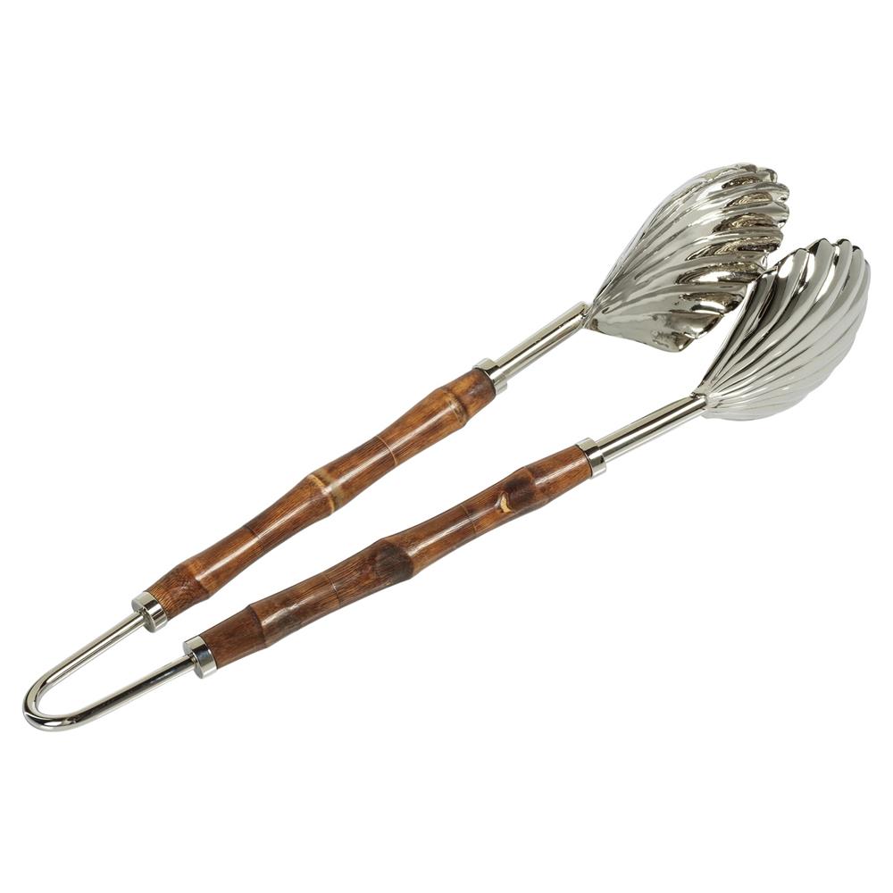 THE COLONY BAMBOO AND NICKEL SERVER TONG