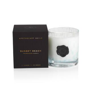 AG OPAL GLASS CANDLE JAR IN GIFT BOX- SUNSET BEACH