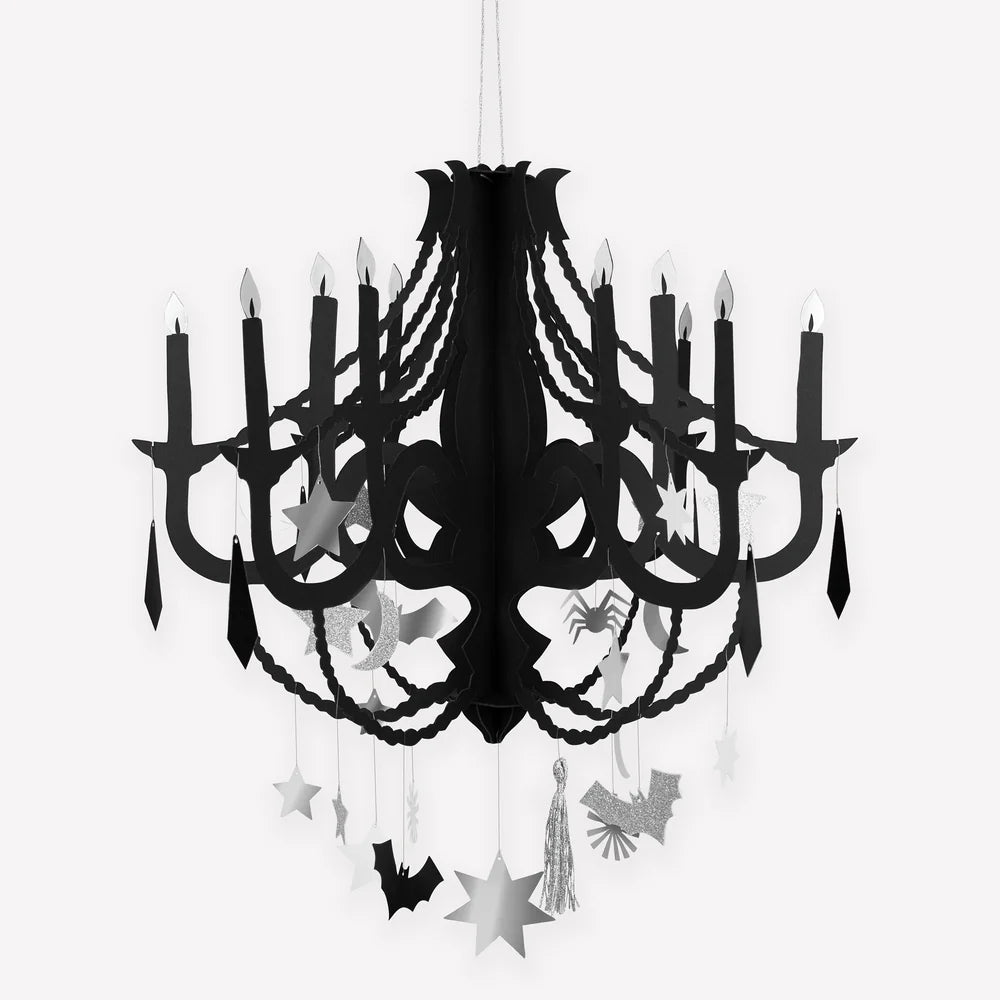 Black Paper Chandelier, image size:1000x1000