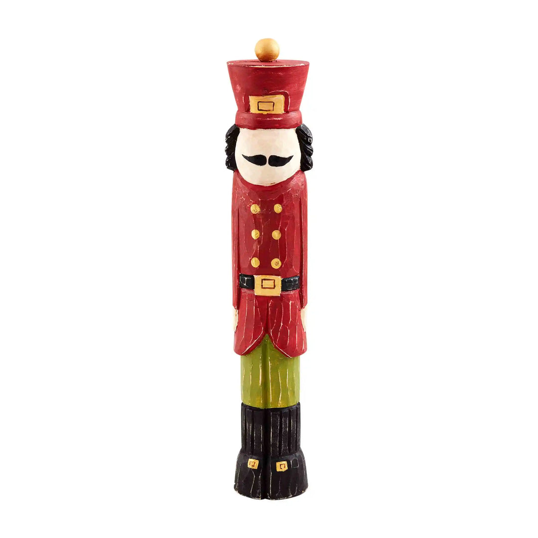 RED WOOD NUTCRACKER SITTER by Mud Pie