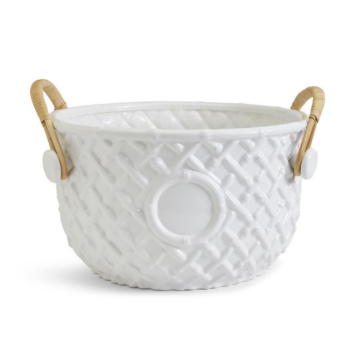 Hampton Faux Bamboo Fretwork Party Bucket