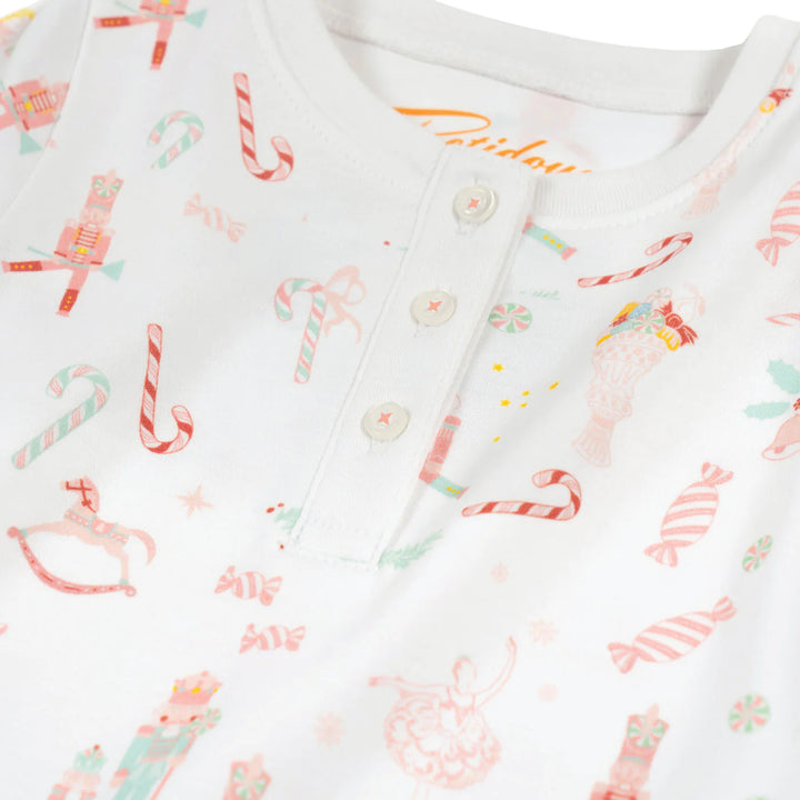 "Clara and the Sugar Plum Fairy Nutcracker" Onesie & Hat Pajama