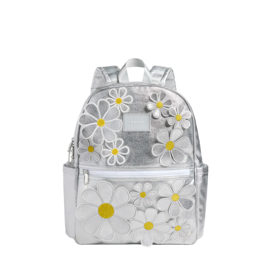 3D Daisies Metallic Kane Kids Travel Backpack