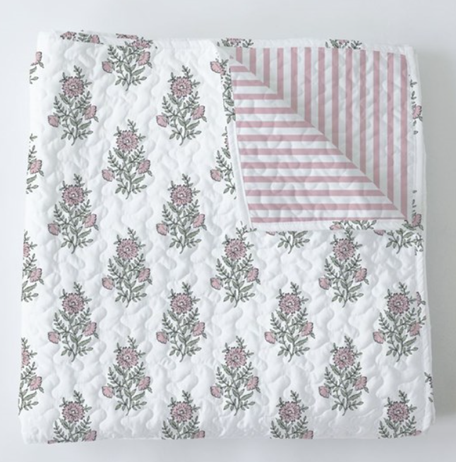 Claire Baby Blanket in Pink