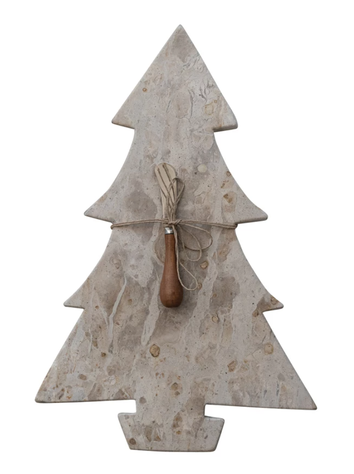 Marble Tree Shaped Cutting Board