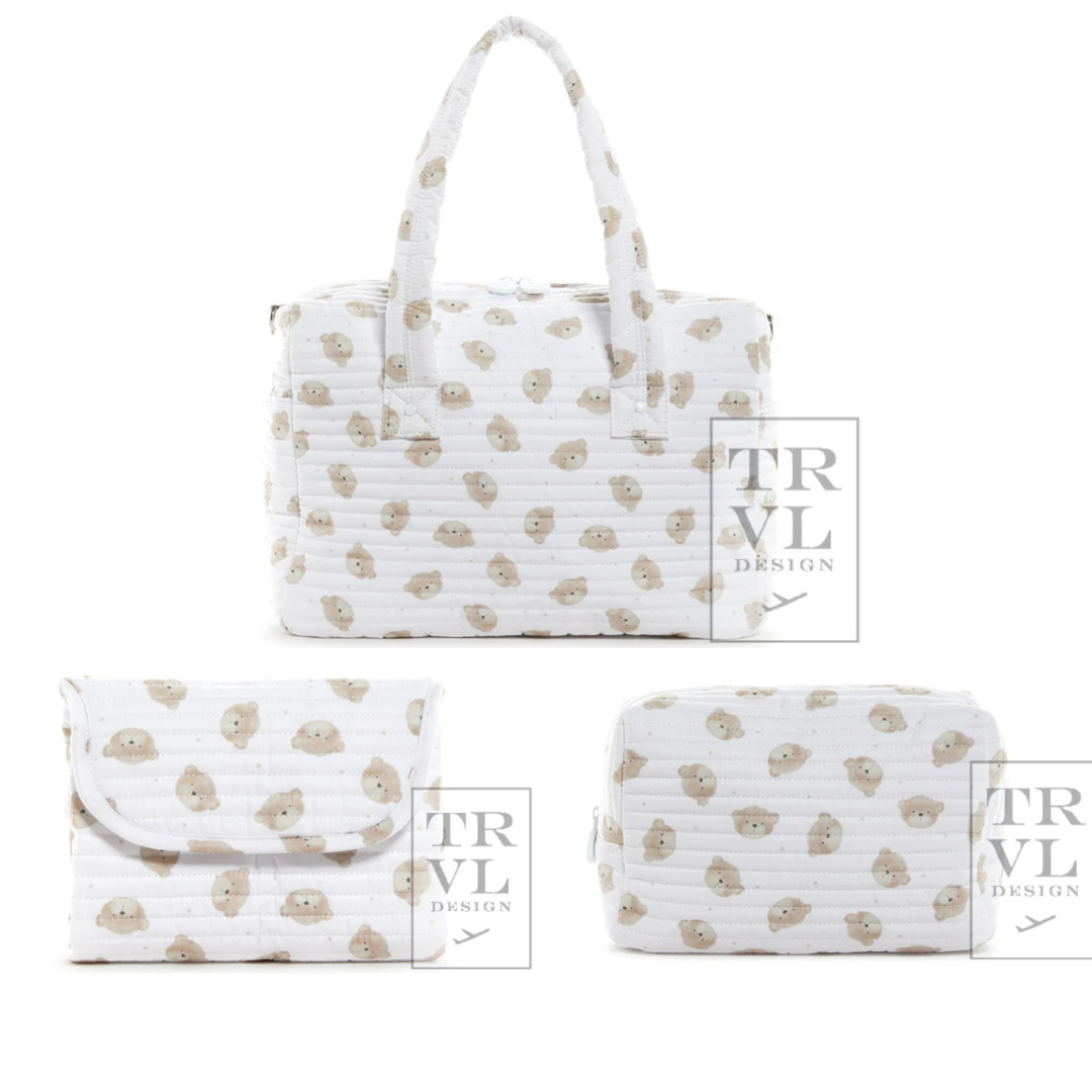 Quilted Stroller Bundle Teddy Bear Print