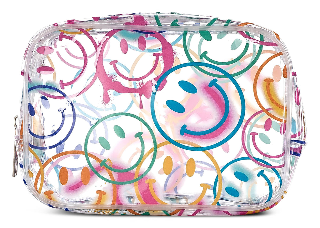 SMILES EVERYWHERE CLEAR COSMETIC BAG