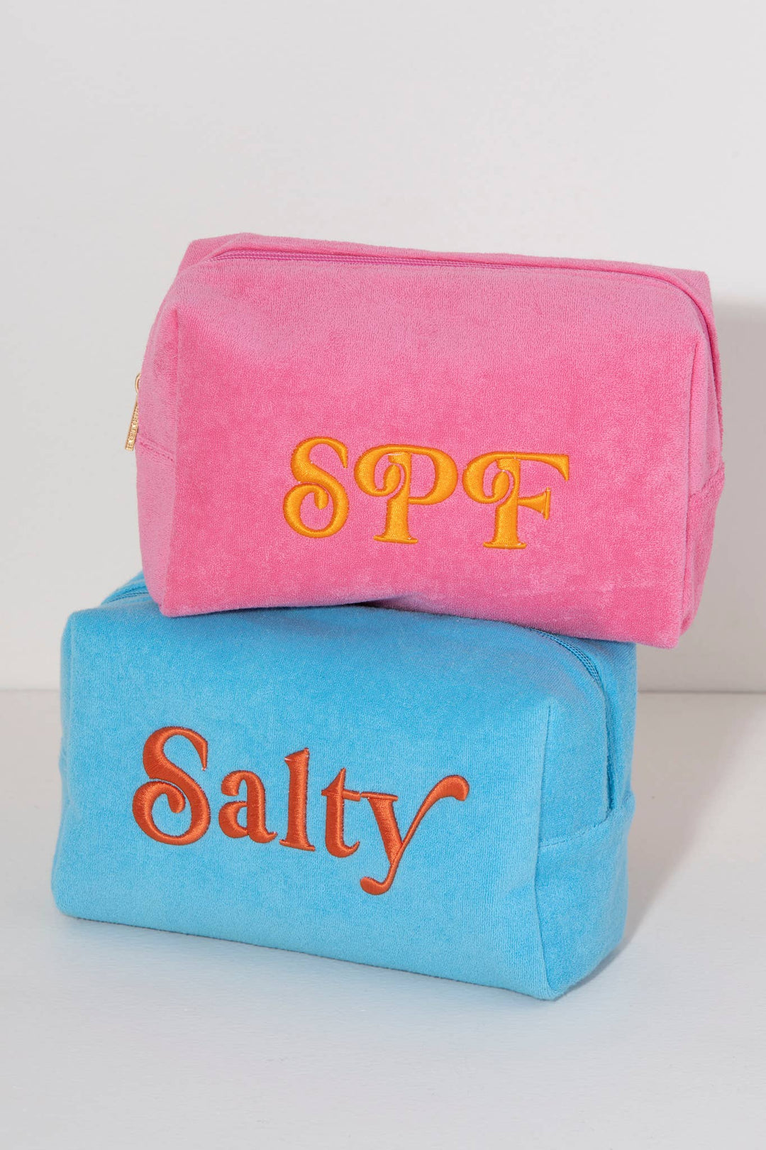 SOL SALTY ZIP POUCH, TURQUOISE