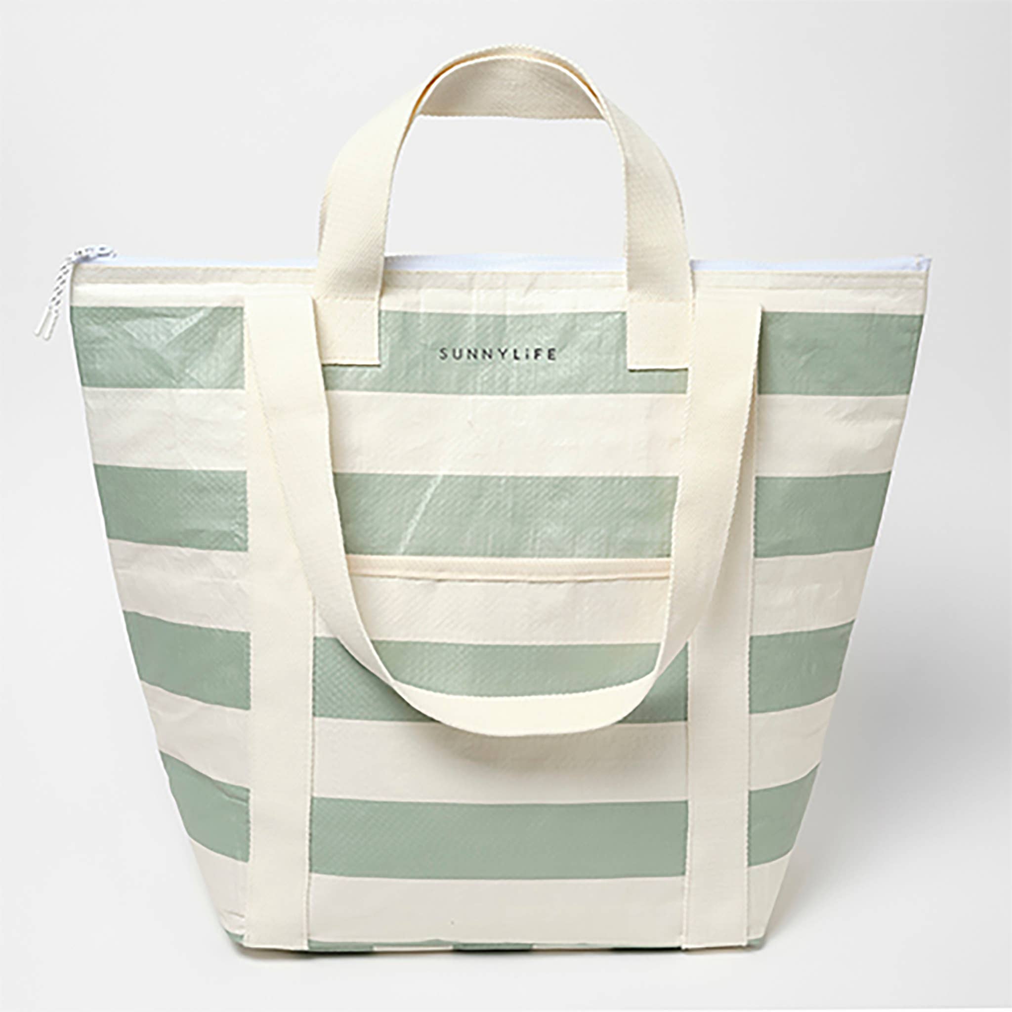 Light Cooler Bag - Sea Sage Stripe