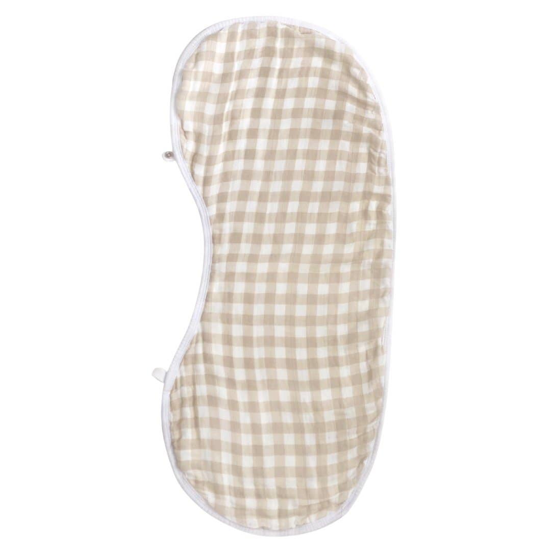 Gingham 2-in-1 Burp Cloth Bib