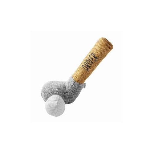 Mud Pie Golf Club Knit Rattle