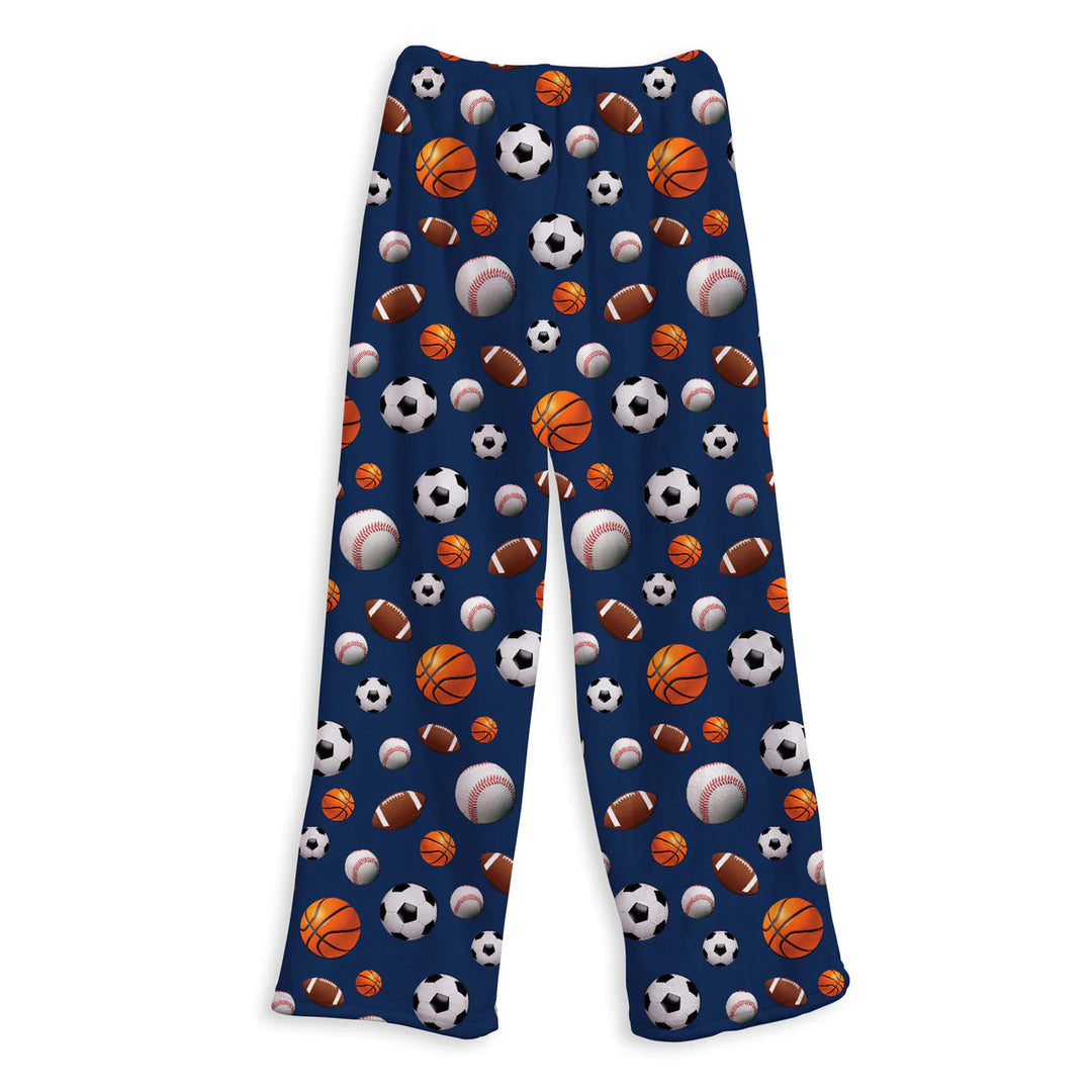 Navy Sports Fuzzy Lounge Pants