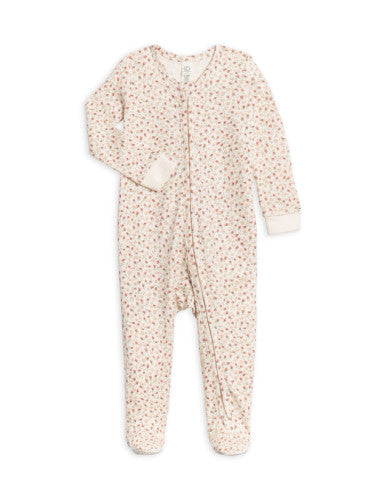 Organic Baby Peyton Footed Sleeper Joy Floral/ Berry