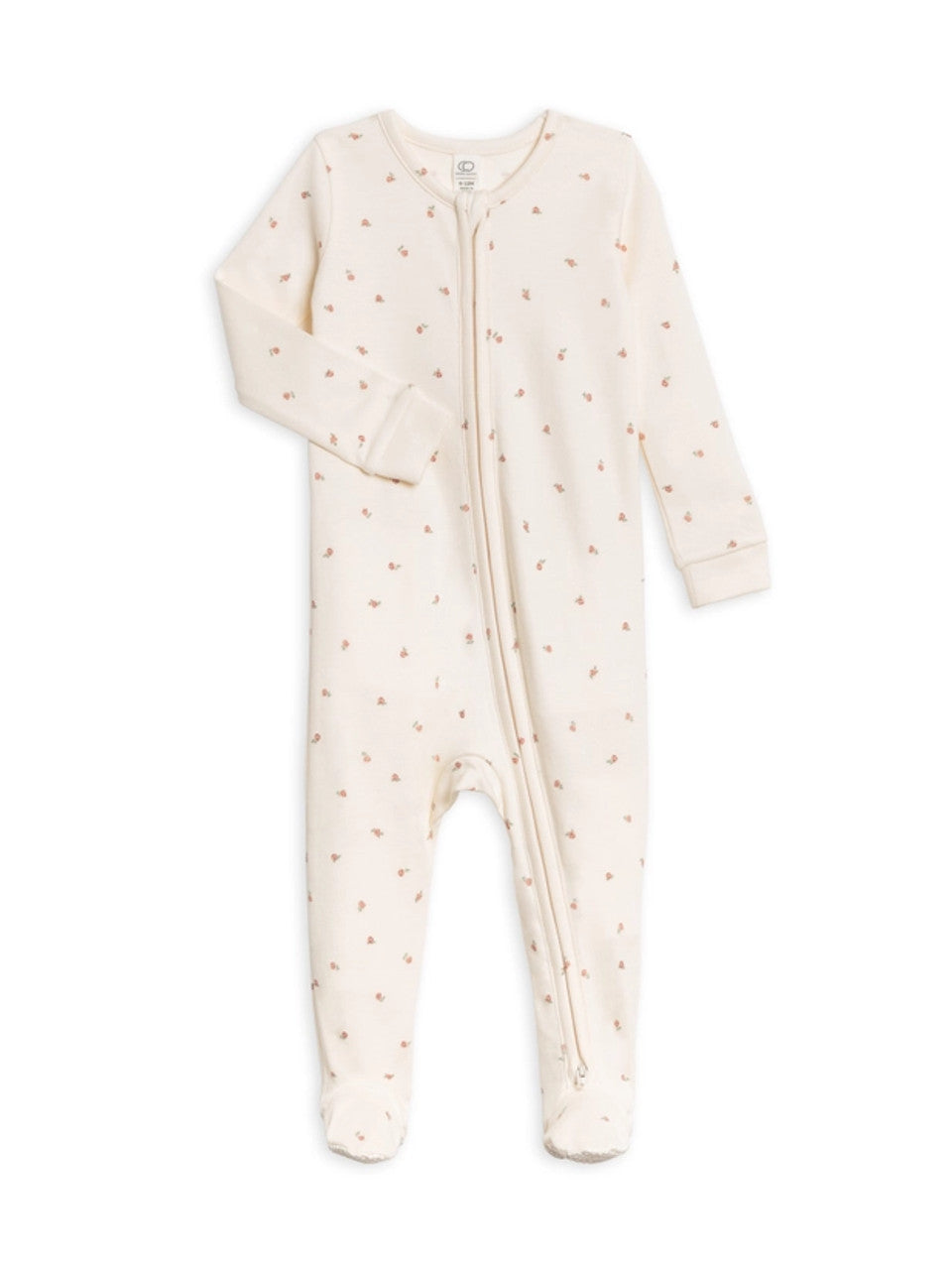Organic Baby Peyton Footed Sleeper Rosa Floral/ Ballet