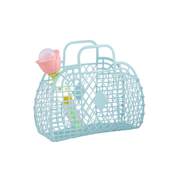 Blue Jelly Tote And Bubbles