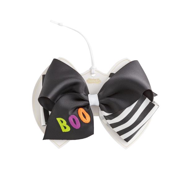 BOO EMBROIDERED BOWS