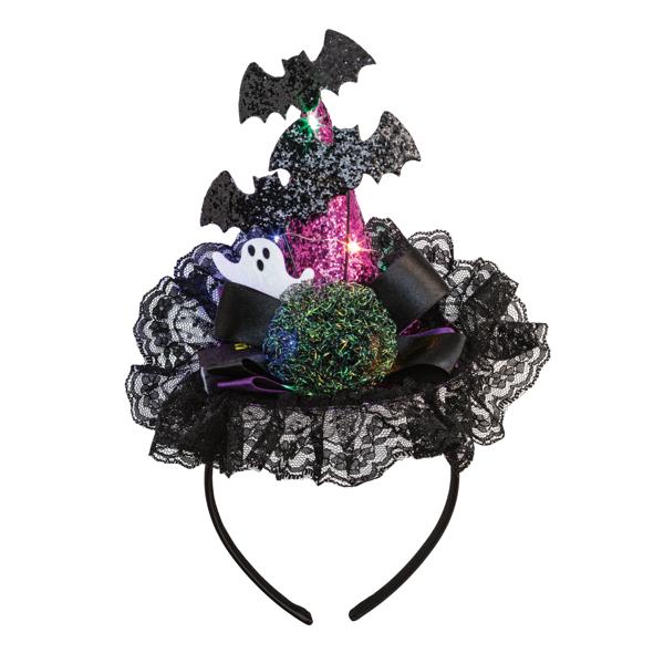 LIGHT UP WITCH HAT HEADBAND