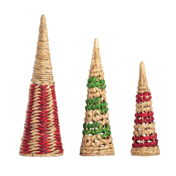WOVEN XMAS TREE SITTERS
