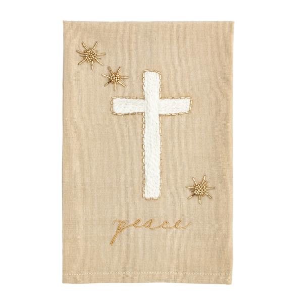 CROSS EMBROIDERED TOWEL