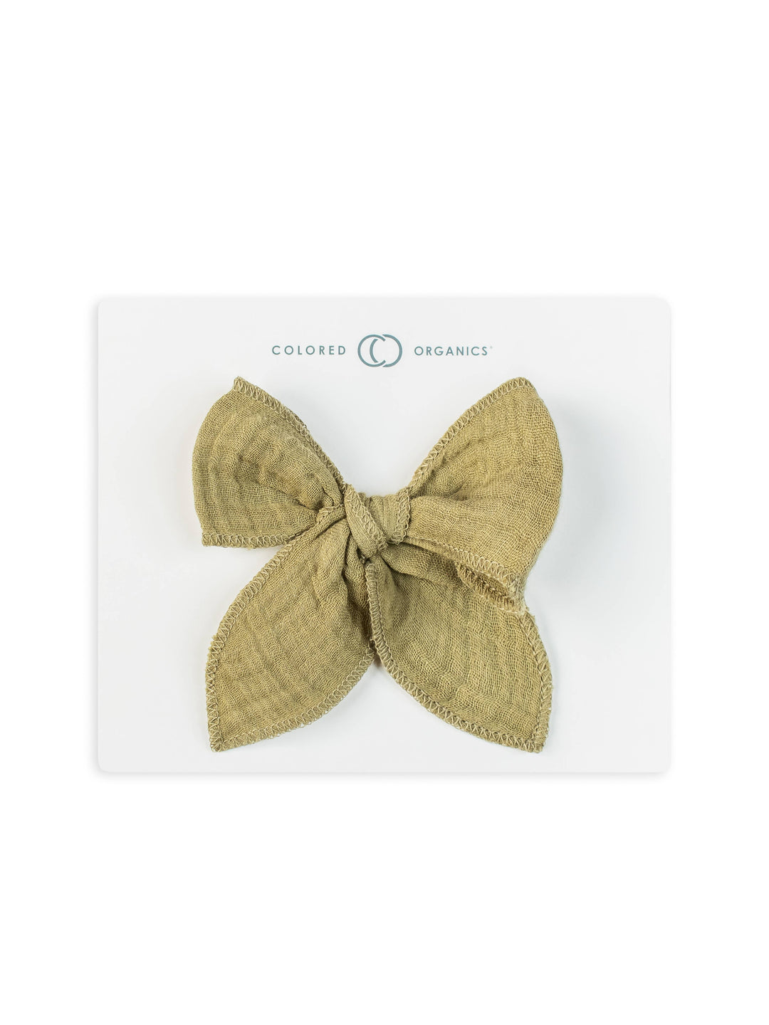 Organic Cotton Baby Muslin Hair Clip - Herb