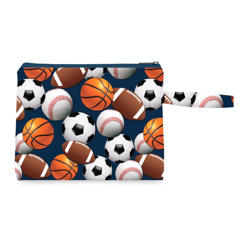 Navy Sports Canvas Wet Bag