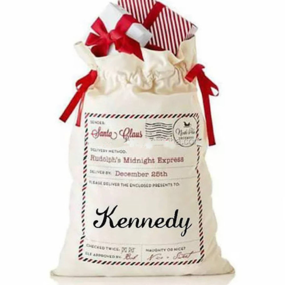 Santa / Christmas Bags - Monogram (Pre-Order)