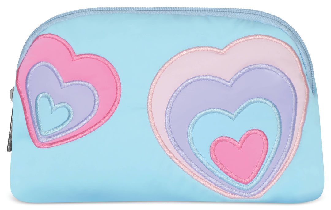HAPPY HEART OVAL COSMETIC BAG