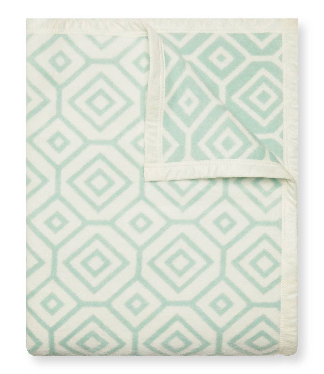 Little Diamond Island Mint Blanket