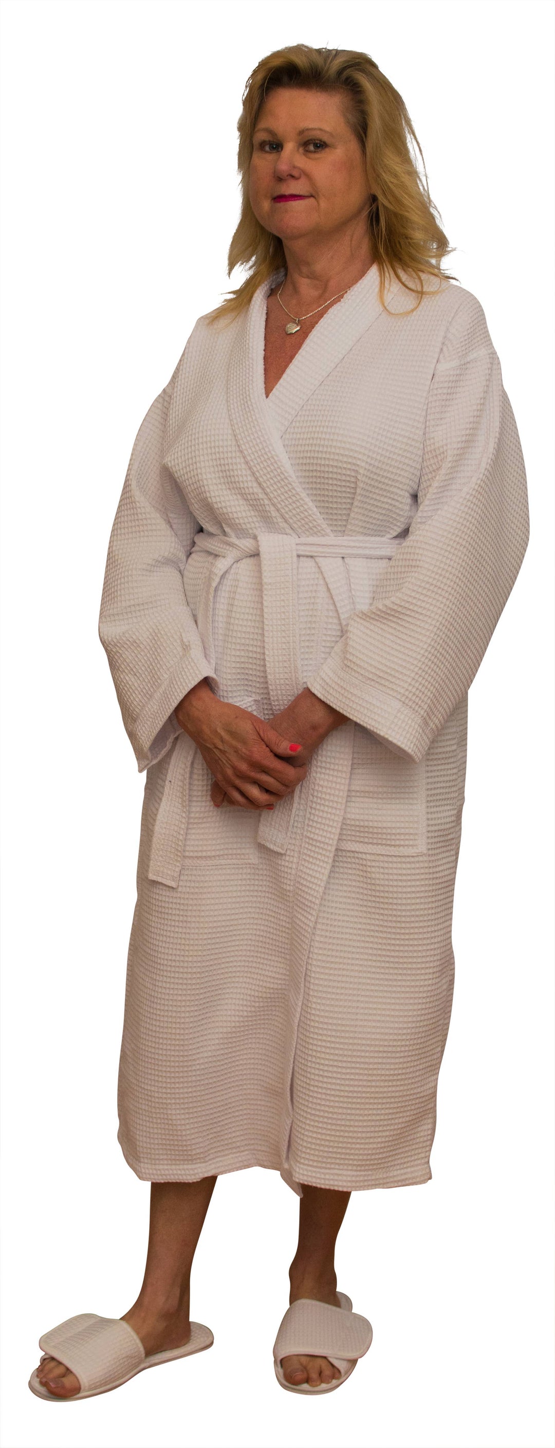 Cotton/ Waffle Robe, 48", One Size Fits Most