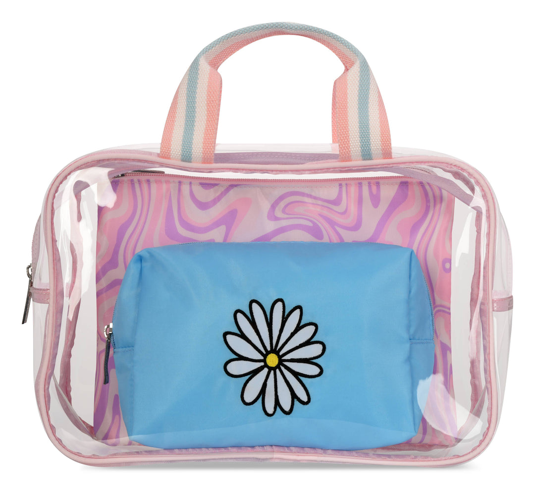 CRAZY DAISIES COSMETIC BAG TRIO