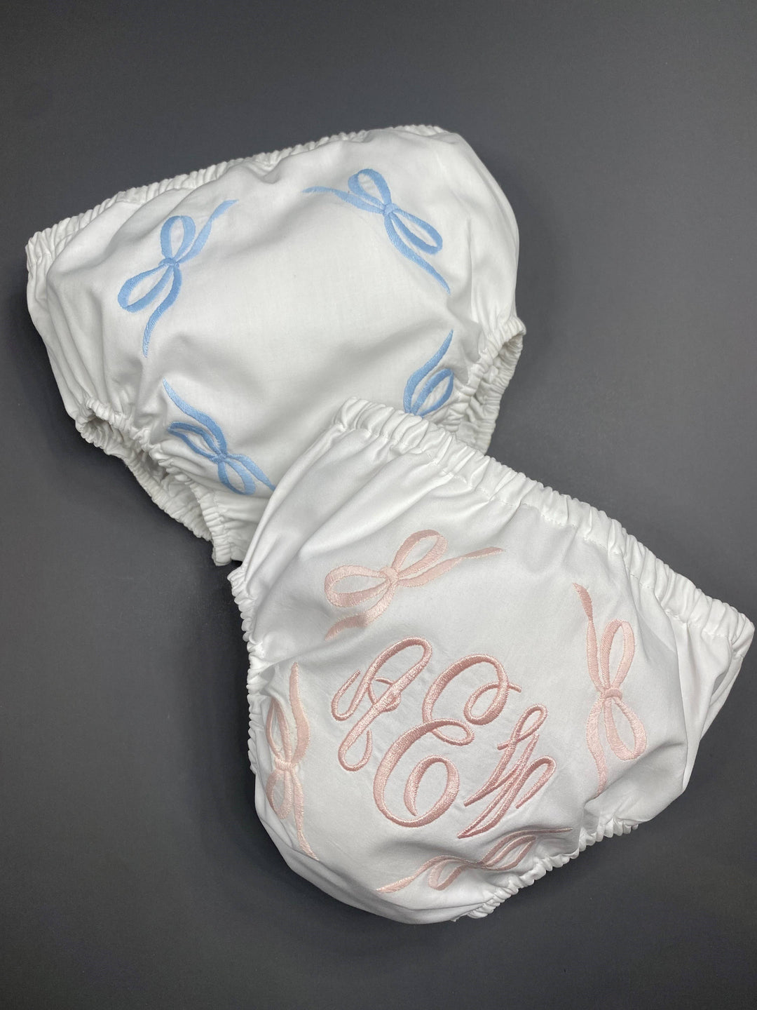 Four Bows Monogram Bloomers: Blue