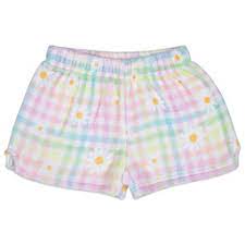 Daisy Gingham Plush Shorts